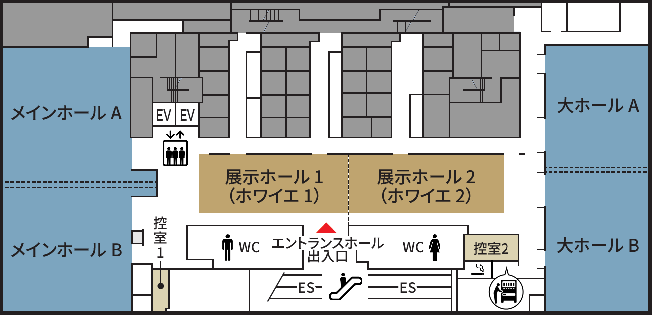 浜松町コンベンションホールフロアマップ